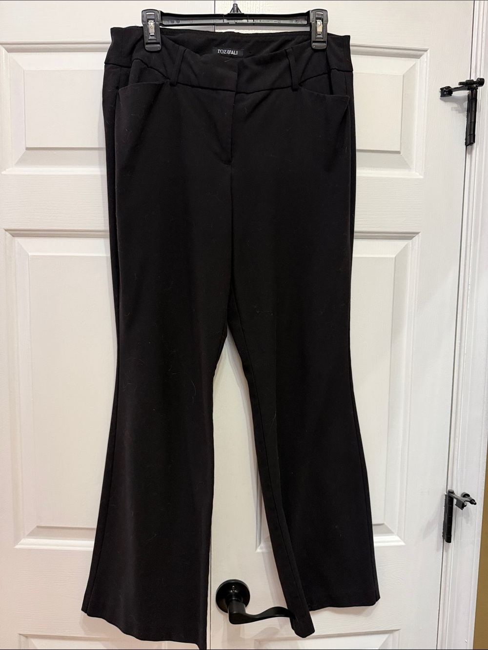 Roz & Ali Black Bootcut Stretch Pants